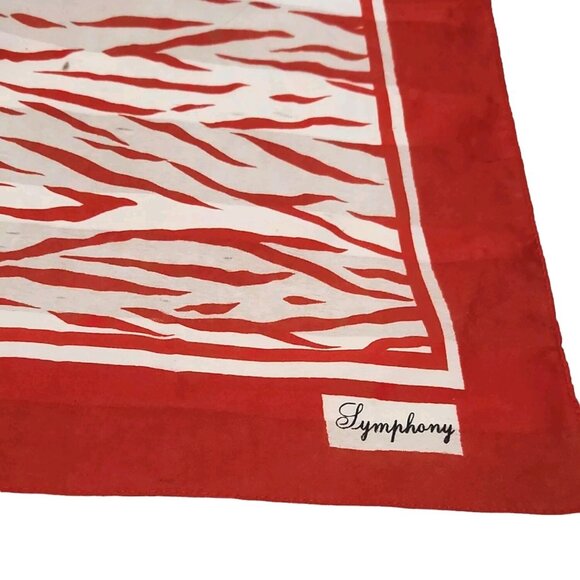 Vintage Symphony Scarf Italy 34"x35" Retro Shawl Wrap Sarong Nautical Coastal - Picture 3 of 12